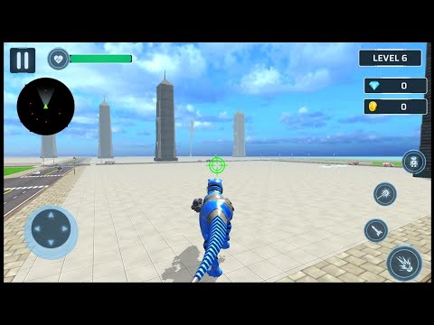 Dino Robot Police Car Games - Android Gameplay Part 2