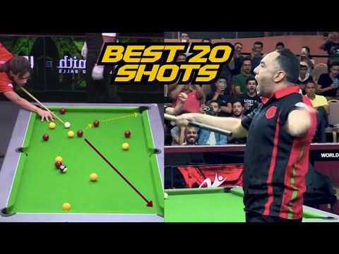 أروع 20 لقطة من لاعبي المغرب في بطولة العالم للبلياردو الإنجليزي |  TOP 20 BEST SHOTS