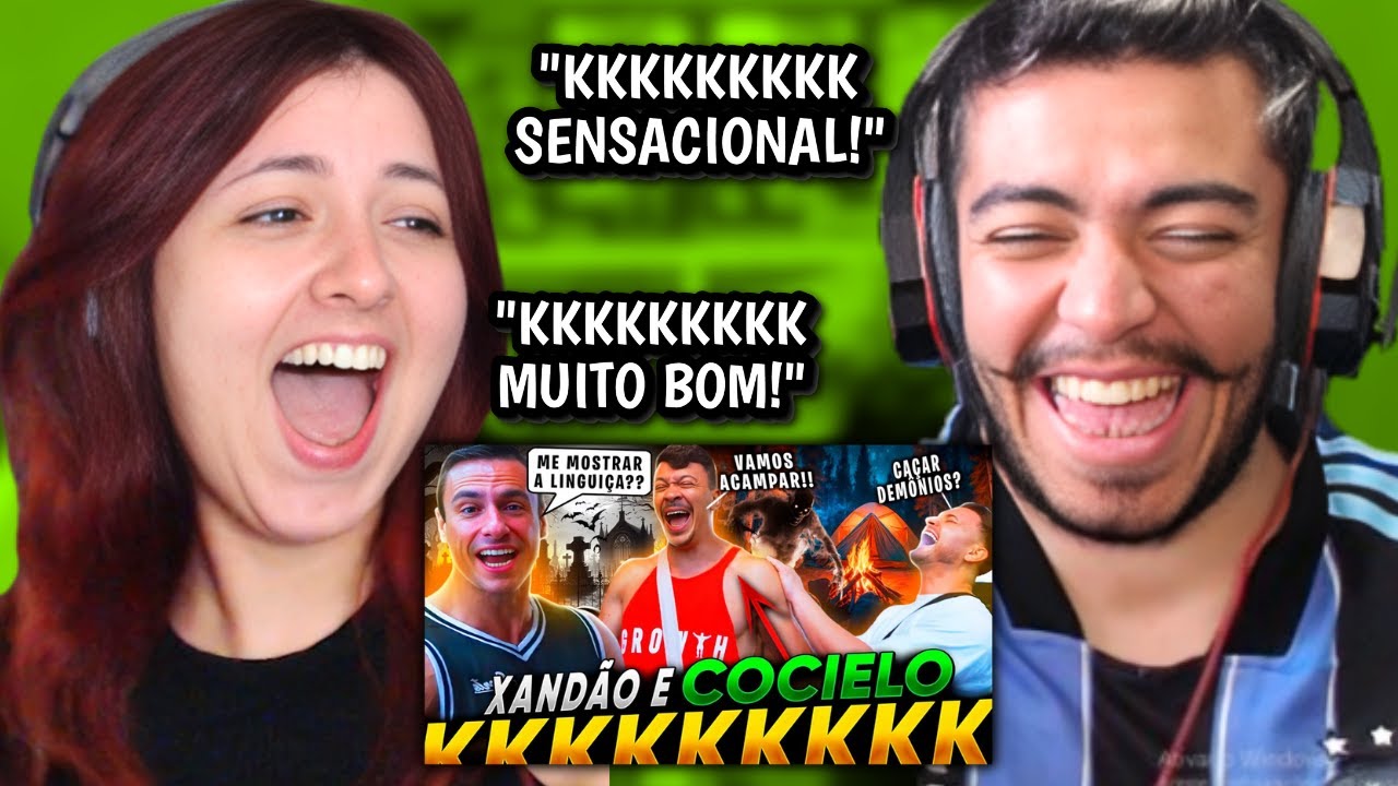 SUPER XANDÃO faz RESENHA com JULIO COCIELO na GROWTH e COMBINAM de ACAMPAR MELHORES MOMENTOS | REACT