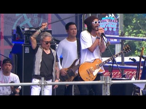 Arnel Pineda ( W IRIS RUBICUBE) Hong kong rugby 7s 2024 halftime show #journey #dontstopbelievin