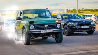 НИВУ РАЗМОТАЛО на 150 км/ч. Сельская НИВА 400 л.с. ПУГАЕТ BMW и RANGE ROVER