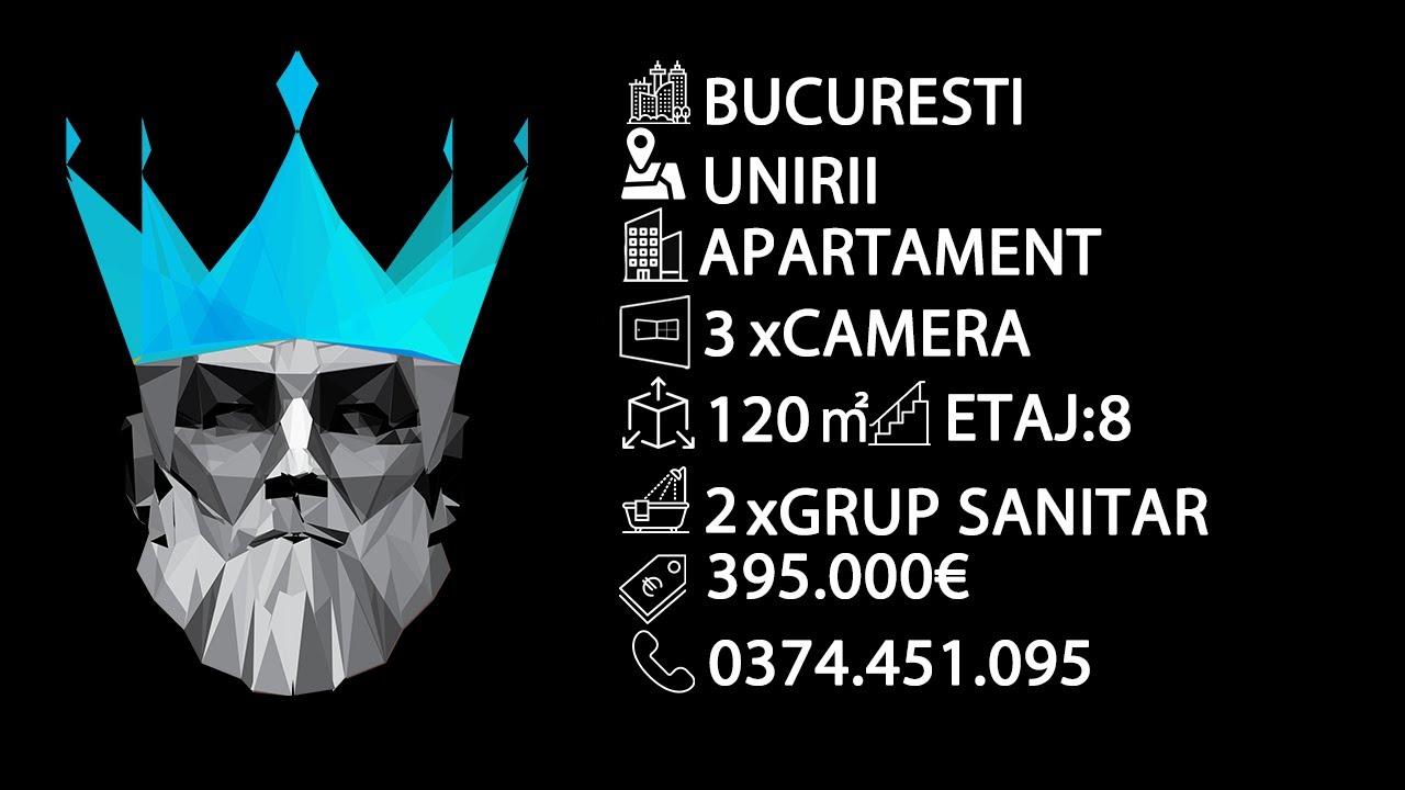 Tur video Unirii | Duplex | 3 camere 