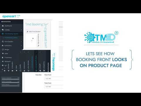 Opencart Booking and Reservation System