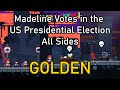 Madeline Votes In The US Presidential Election All Sides Full Clear Golden Berry