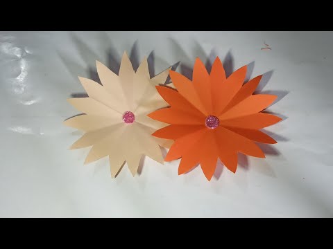 Easy and Beautiful paper flower | origami paper flower | Paper crafts | Areeba's World