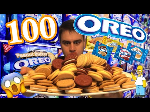 Desafio dos 100 Oreos (6000 kcal)🍪 🤯 - 100 Oreo challenge