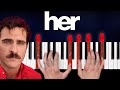 Her - Song On The Beach (Arcade Fire) - Piano Tutorial