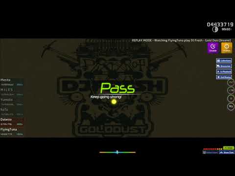 osu! | FlyingTuna | DJ Fresh - Gold Dust [Insane] +HDDT 99.29% FC #3 417pp
