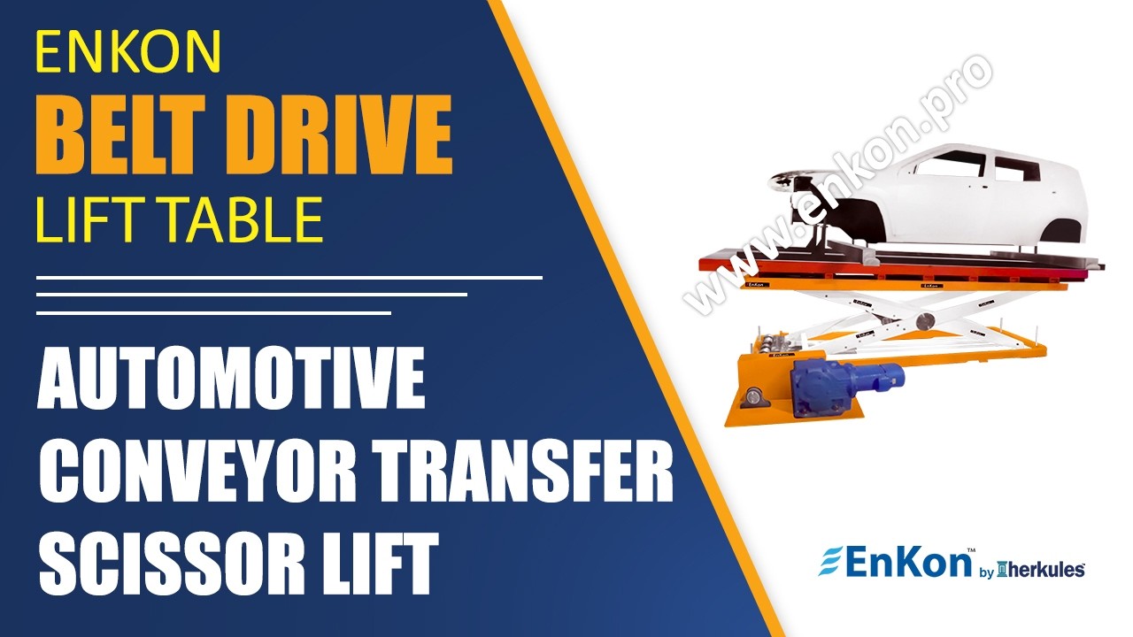 v1675-02-enkon-automotive-line-transfer-clean-high-duty-cycle-electric-belt-drive-scissor-lift-table