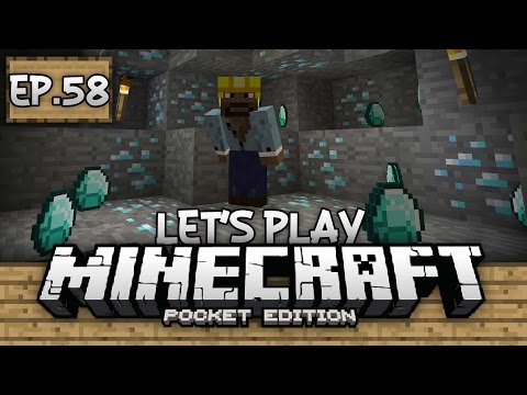 Survival Let's Play Ep. 58 - DID SOMEONE SAY, DIAMONDS!?!? - Minecraft PE (Pocket Edition)