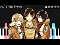 Attack on Titan Season 3 OP - Red Swan - Yoshiki ft. Hyde | EASY Piano Tutorial