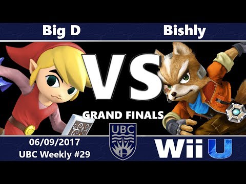UBC #29: Grand Finals - Big D (Toon Link, Marth, Mario) vs Bishly (Fox)