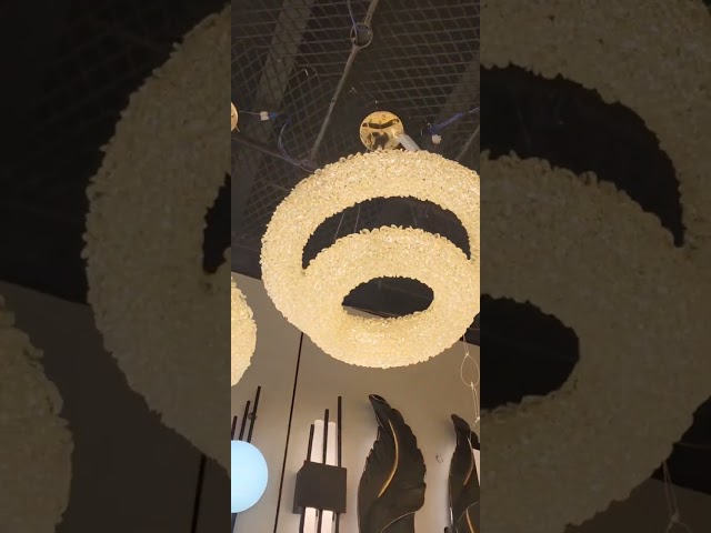 نجفة مودرن كريستال دائرية دورين