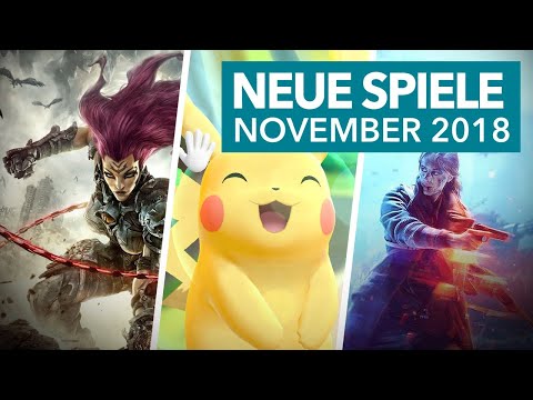 30 neue Konsolenspiele im November 2018 - Release-Vorschau für PS4, Xbox One & Nintendo Switch