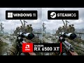 Windows 11 Vs SteamOS VRAM Fix RX 6500 XT Adrenalin 26 6 4 Vs MESA 26 1 2
