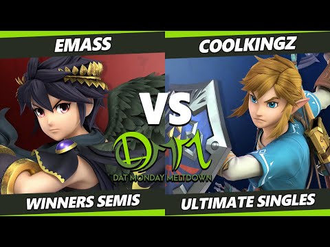 DAT Monday Meltdown 225 Winners Semis - Coolkingz (Link) Vs eMass (Dark Pit, Palutena) SSBU Ultimate