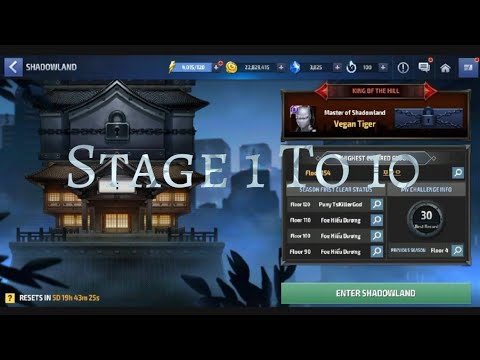 MFF (V6.5.1) - Shadowland Guide For Begginers And Intermediate Players - Stage 1 To 10