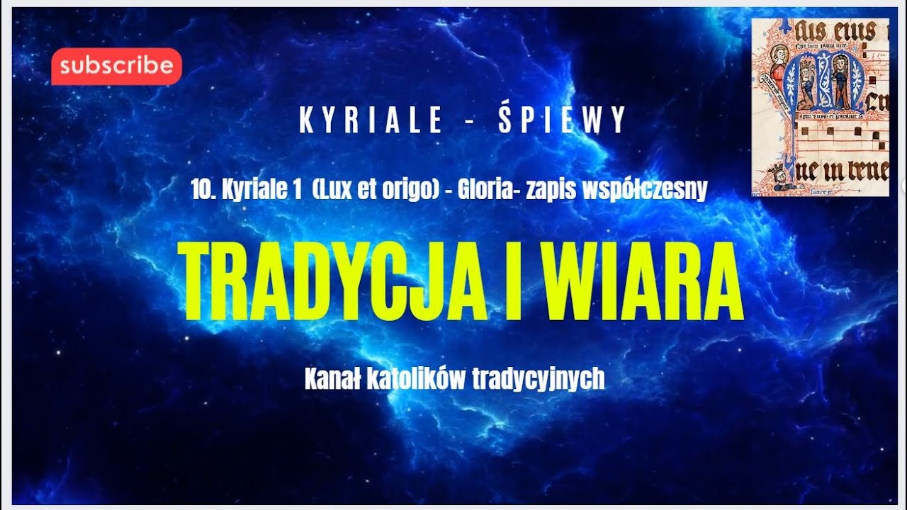 10) Kyriale I (Lux et origo) - Gloria - notacja współczesna