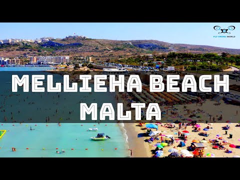 MELLIEHA BEACH | Malta 🇲🇹 2020 - The best beach on the island. (by DRONE Mavic 2 Pro 4k)😎