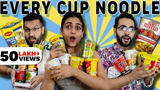 We Tried Every CUP NOODLES || Must Watch Before You Even Think Of Trying Any..... 🤢😱