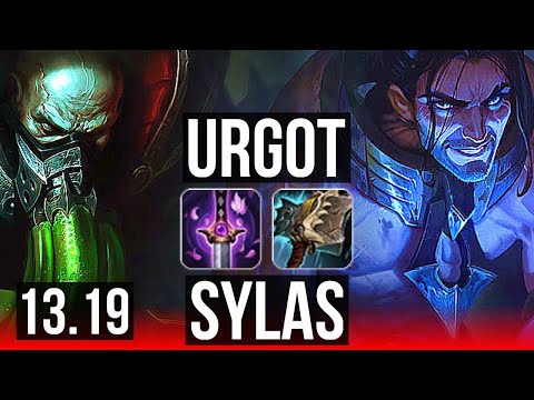 URGOT vs SYLAS (TOP) | 66% winrate, 6 solo kills | KR Master | 13.19