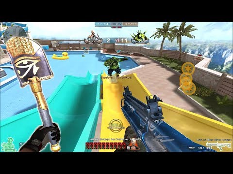 Crossfire NA 2.0 : KSG 15 BLUE SILVER DRAGON - HERO MODE X - ZOMBIE V4