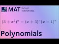 Polynomials | MAT livestream 2024
