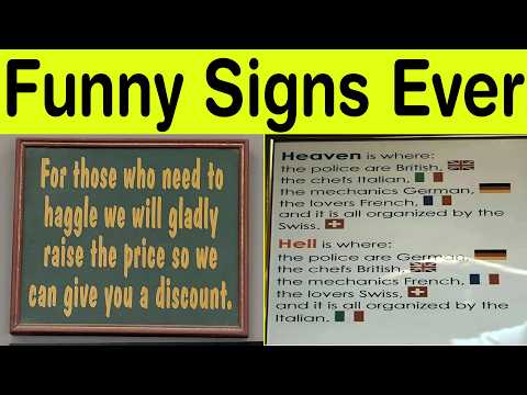 Funny Signs Ever That Make No Sense but Are Way Too Funny! || Happy Panda
