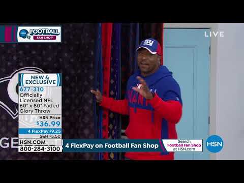 Officially Licensed NFL 60" x 80" Faded Glory Throw