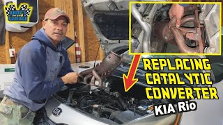 How To Replace Catalytic Converter - Kia Rio  (Andy’s Garage: Episode - 456)