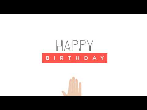 Happy Birthday Song for Jamie, Kinetic Typography 1080p