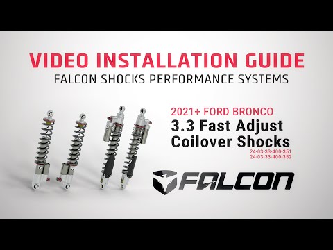2021+ Ford Bronco: 3.3 Coilover Shocks Install | Falcon Shocks