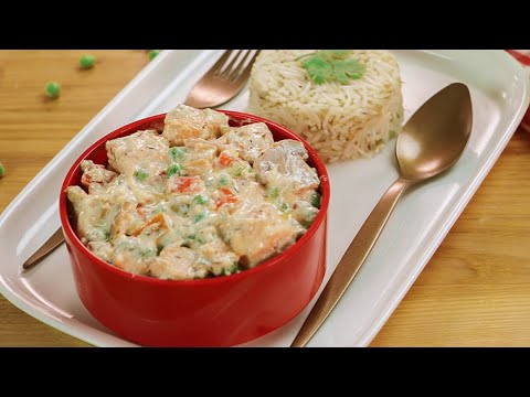 Chicken Fricassee with Garlic Rice by SooperChef