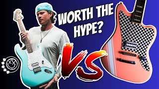 Video thumbnail for Fender Tom Delonge Strat vs 2023 New Harley Benton Alternative - Reissue Beater? by Jake Leigh Guitar