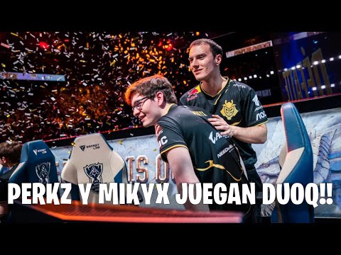 G2 MIKYX Y C9 PERKZ JUEGAN DUOQ Y HABLAN DE SCRIMS ENTRE NA Y EU!!! // G2 Mikyx stream highlights
