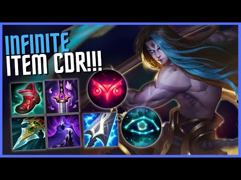 NEW BEST BLUE KAYN BUILD INFINITE ITEM CDR!!! - League of Legends