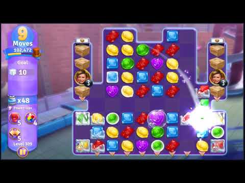 Wonka's World of Candy Level 309 - NO BOOSTERS + FULL STORY 🍫 | SKILLGAMING ✔️