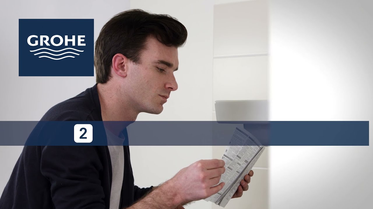 Install a GROHE single lever basin mixer