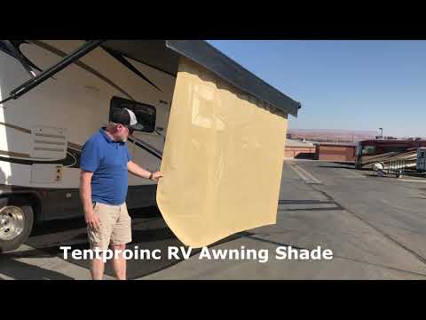 RV Tips and Tricks Tentproinc RV shade awning installed on my 2018 Forester Class C Motorhome .
