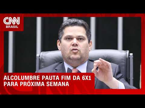 Alcolumbre pauta análise do fim da escala 6×1 para próxima semana; PT quer votar antes do 2º turno