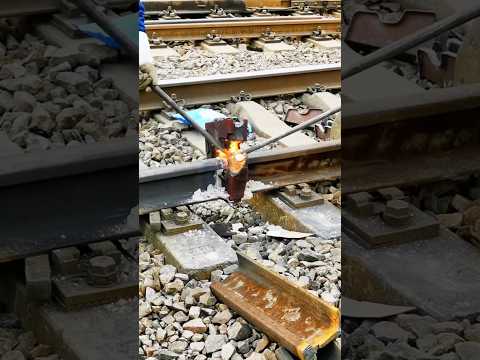 Wie werden Eisenbahnen geschweißt?