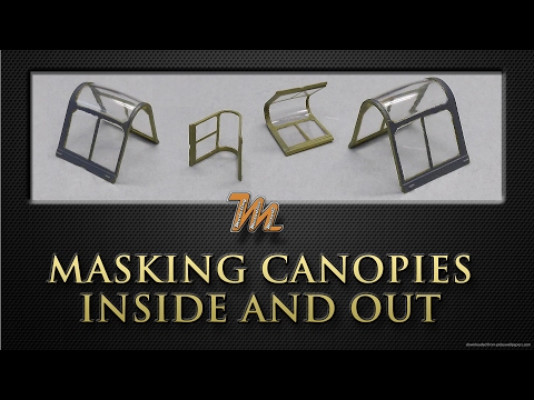 How to create canopy masks for the inside and outside. Plastic scale modelling tutorial