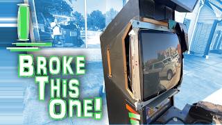 Completely Shattered This Sammy SPORTS SHOOTING Arcade Cabinet... Whoops!
