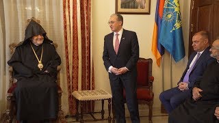 ԱԳ նախարար Զոհրաբ Մնացականյանի հանդիպումը Կիպրոսի թեմի առաջնորդի և կիպրահայ կառույցների ղեկավարների հետ