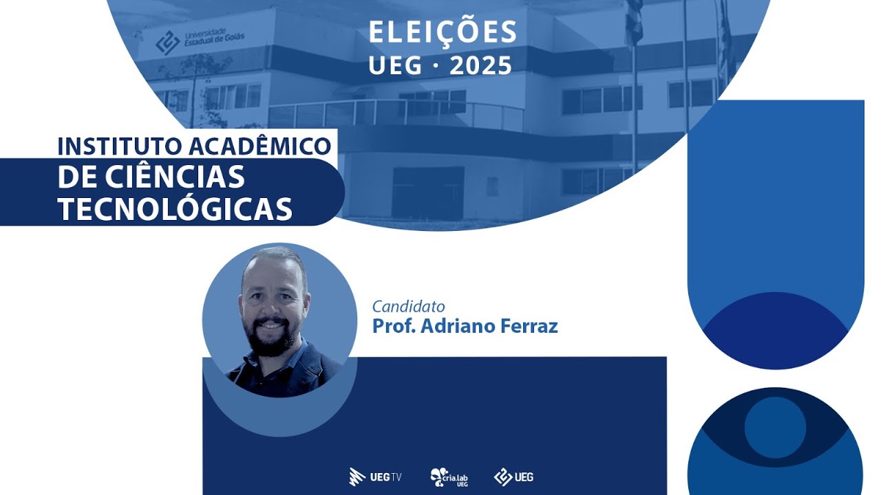 ELEIÇÕES UEG 2025–Entrevista com os candidatos à direção dos I. A. da UEG| Adriano Ferraz