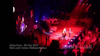 Alicia Keys "A Woman's Worth" LIVE Melbourne Tour 2013: GREAT FOOTAGE! Part 2/10