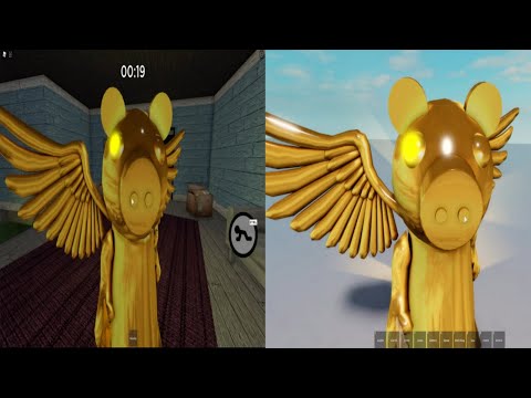 Goldpiggy Original vs Rp Jumpscare - Roblox Piggy