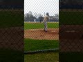 Jermaine Guillar Jr pitching in a Varsity game