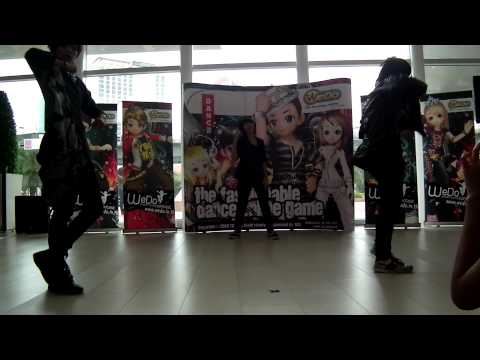 110618 baby blue cover shinee Lucifer Remix  Audition We Do @ JamJuree Square