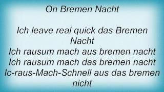 Fall - Bremen Nacht Lyrics